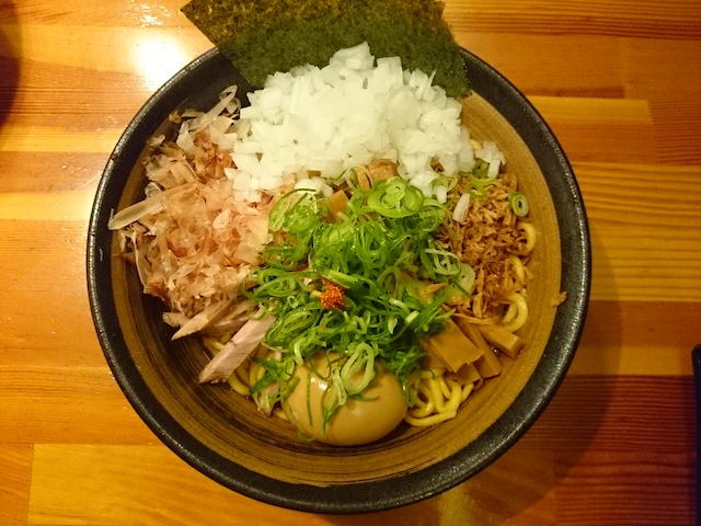 あぶらそば味玉付
