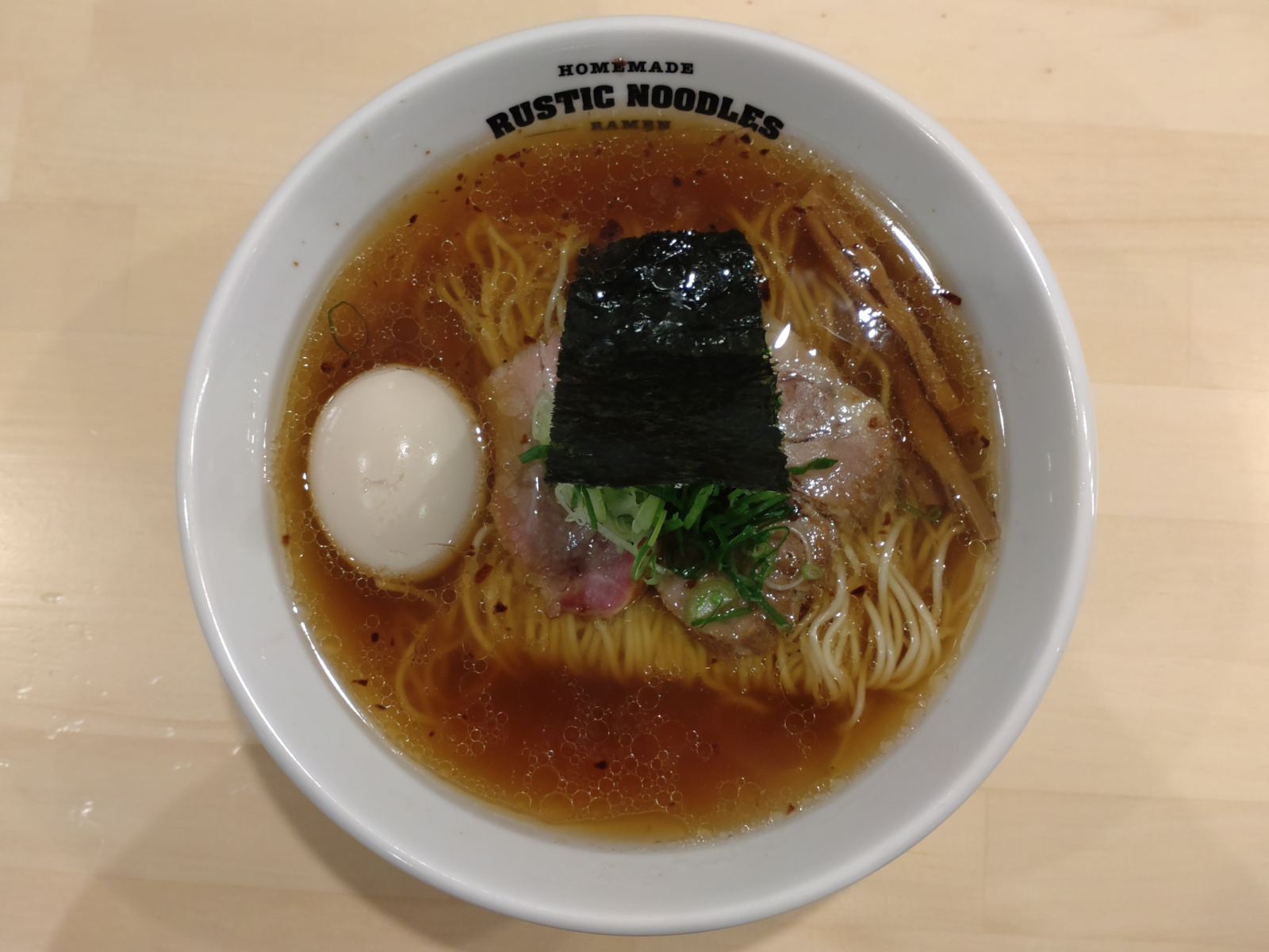 醤油ソバ／味玉(奥久慈)